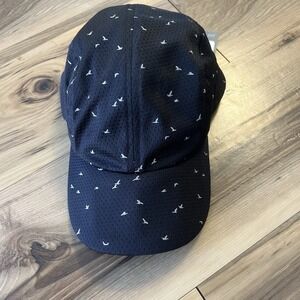 NWT‎ Eddie Bauer FreeShade Black Light Weight Run Hat Bird Pattern / Flexible